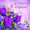 Шановні жінки! Від усього серця вітаю вас з Міжнародним жіночим днем — 8 березня!