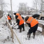 Уборка улиц и тротуаров города