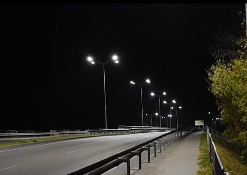 освещение ночное мост