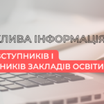 Майбутнім абітурієнтам