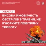 Будьте уважні 8-9 травня!