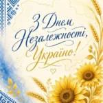 Вітання міського голови Анатолія ВЕРШИНИ з Днем Незалежності України